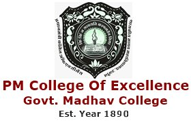 PM College of Excellence Govt. Madhav College Logo